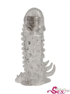 Brave Man Dotted Vibrating Washable Reusable Condom-adultsextoy.in