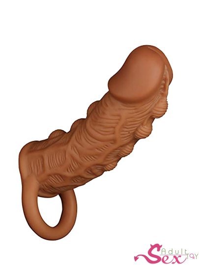 Reusable Silicone Male Chastity Penis Sleeve-adultsextoy.in