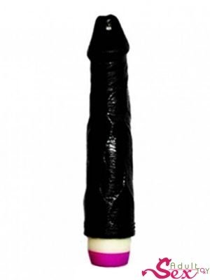 Natural Black Silicone Dildo-adultsextoy.in