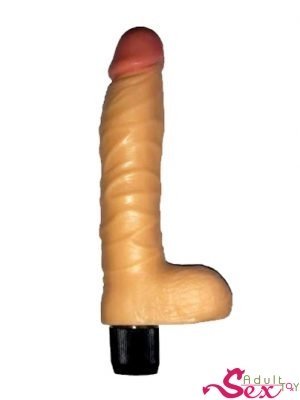 Realistic Penis with Vibrations And Real Feel Balls-adultsextoy.in