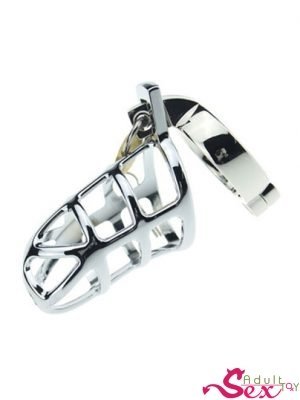Penis Chastity Cage Lock Device Stainless Steel-adultsextoy.in