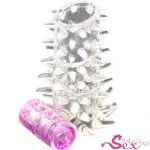Ultra Soft Penis Extensions Sleeve Vibrating - adultsextoy.in