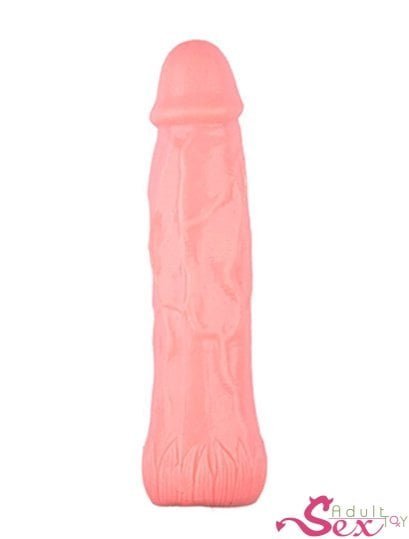 Long Soft Silicone Penis Sleeve With Vibrator - adultsextoy.in