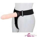 LeLuv BIG SIZE Male Hollow Vibrating Strap On-adultsextoy.in