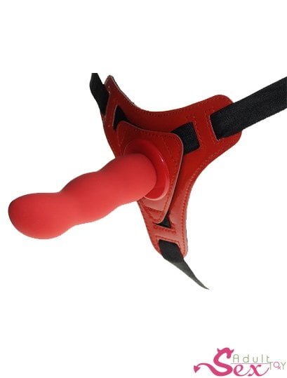 Red Deep Climax Strap On Dildo Realistic Penis Harness-adultsextoy.in