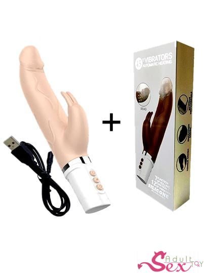 JRL Auto Heating & Thrusting & Rotating Dildo Rabbit Vibrator-adultsextoy.in