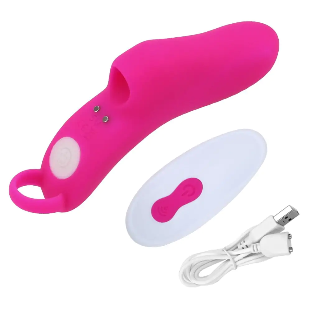 Colorful Finger-Vibrator with flexible design for better control and pleasure.