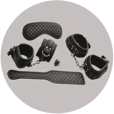 BDSM toys and bondage accessories set for couples