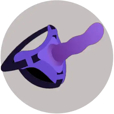 Strap on dildo with adjustable harness for couples