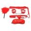 BDSM Sex Kit Bracelet+Whip+Goggles+Feather+Mouth Ball Gag-adultsextoy.in